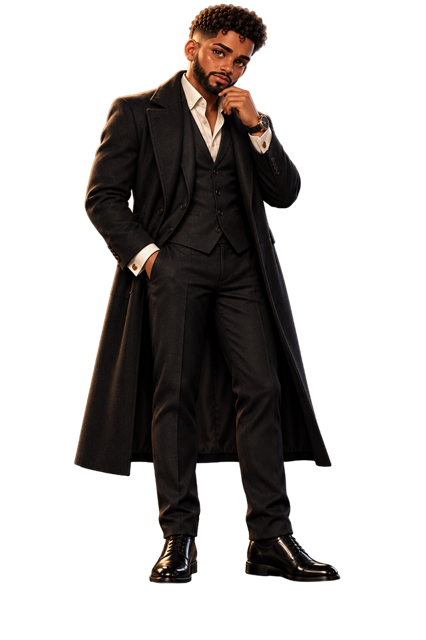 Kiro in creative-executive tailored business attire